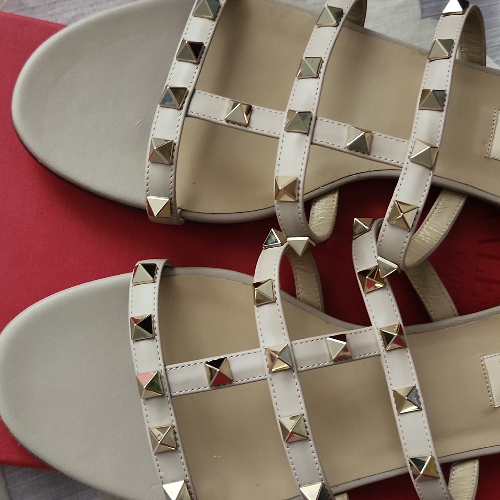 NEW Valentino garavani rockstud womens slides size 38.5 - Picture 14 of 14